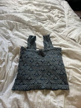 Coco&Shay Textured Knit Tank Top in Dark Blue
